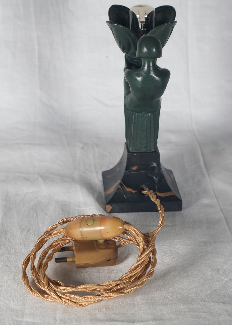Veilleuse Songe Max Le Verrier époque Art Déco