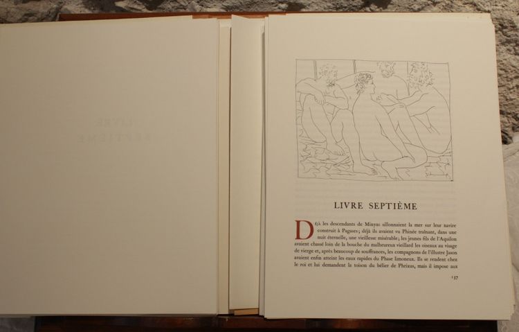 Livre 'Les Métamorphoses d'Ovide' illustrations Picasso éditions Skira vers 1970