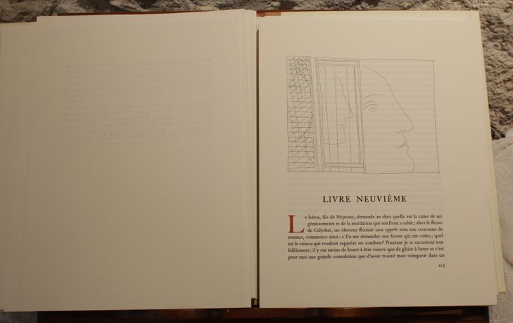 Livre 'Les Métamorphoses d'Ovide' illustrations Picasso éditions Skira vers 1970