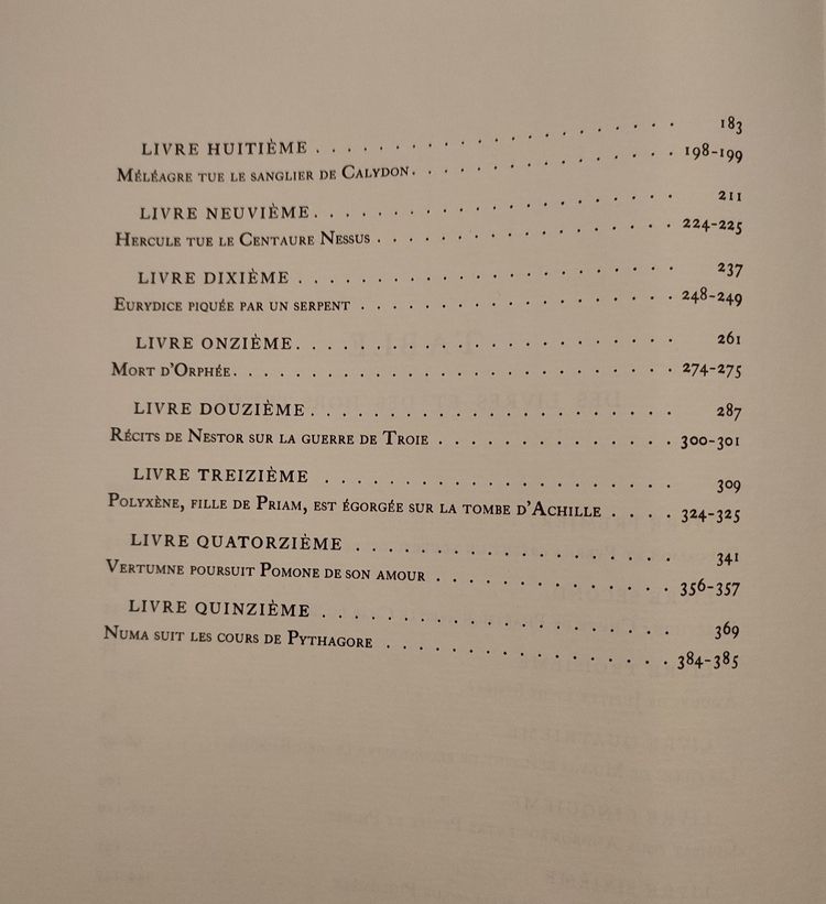 Livre 'Les Métamorphoses d'Ovide' illustrations Picasso éditions Skira vers 1970
