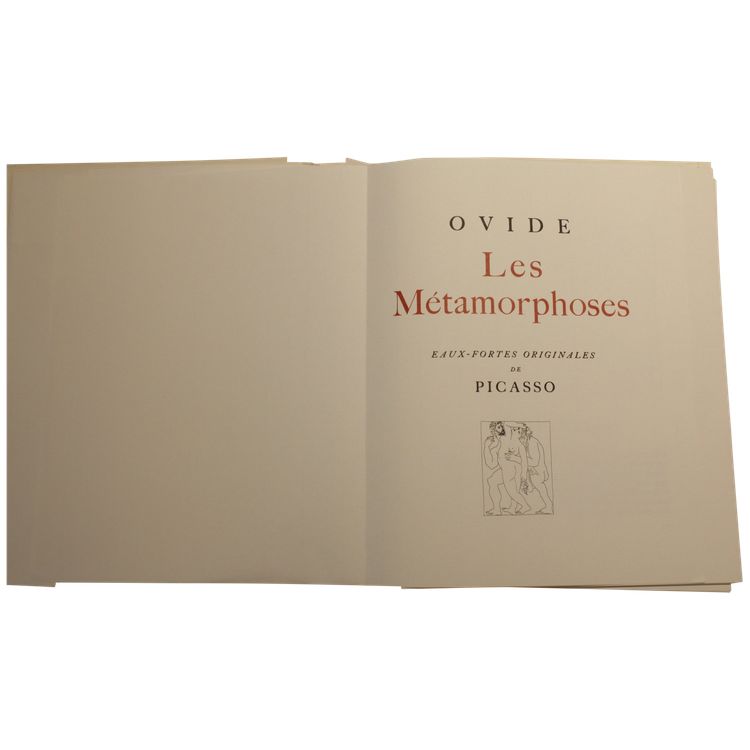 Livre 'Les Métamorphoses d'Ovide' illustrations Picasso éditions Skira vers 1970
