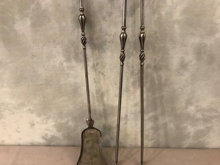 Beautiful set of 19th century iron and bronze mantels