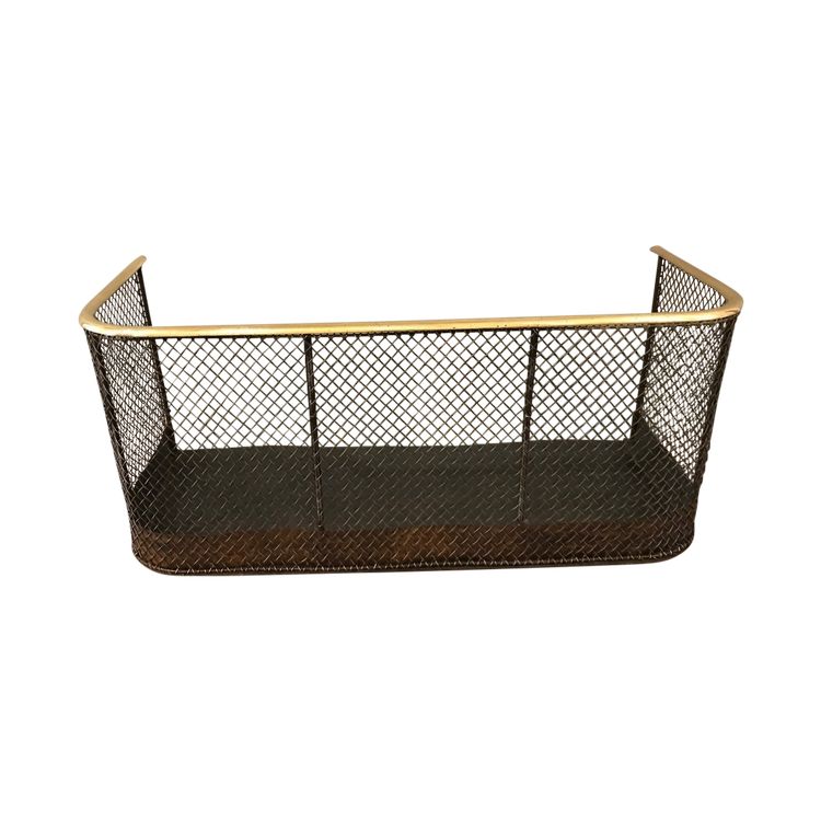 Iron and brass grill mantel from the 19th century
