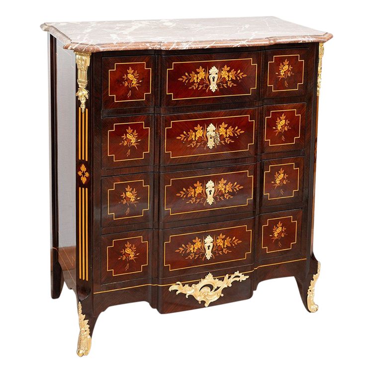 Commode ancienne Napoléon III, France, XIXe siècle.