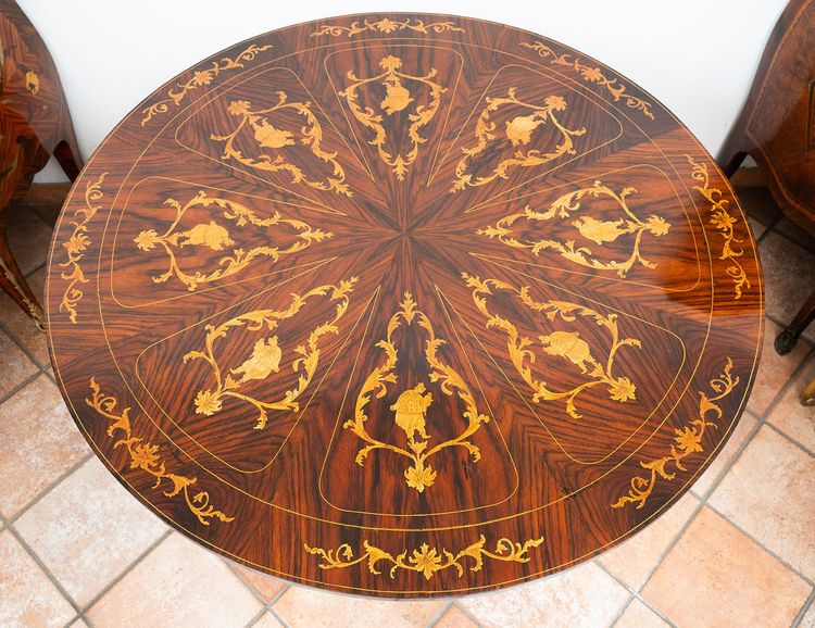 Table  Ancienne (Sicilia Italy) Du 19ème Siècle.