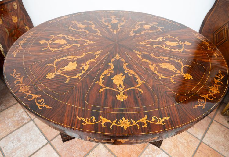 Table  Ancienne (Sicilia Italy) Du 19ème Siècle.