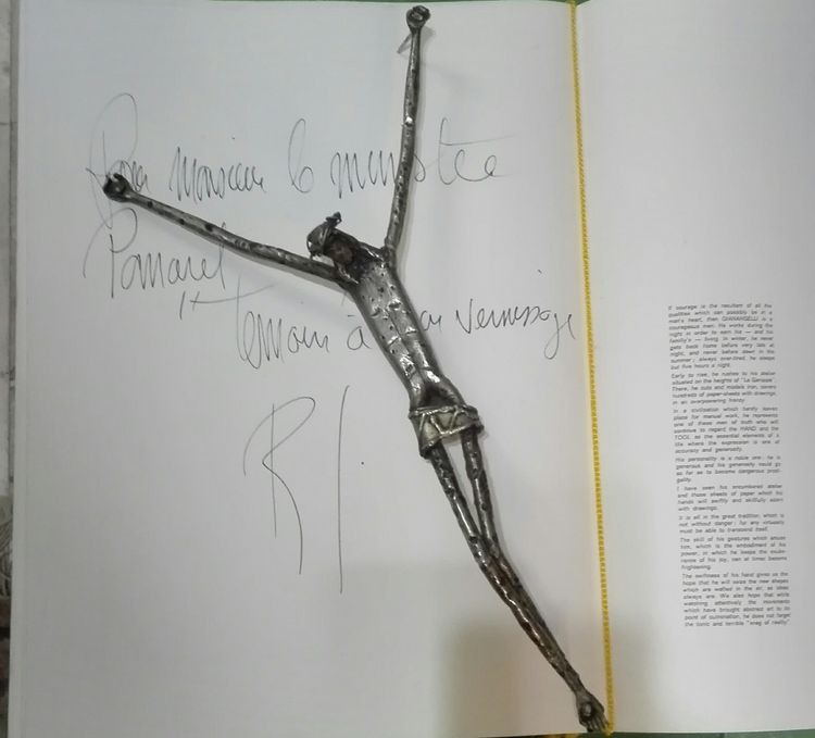 Scultura in filo di ferro di Gianangelli Antibes 1935-2009