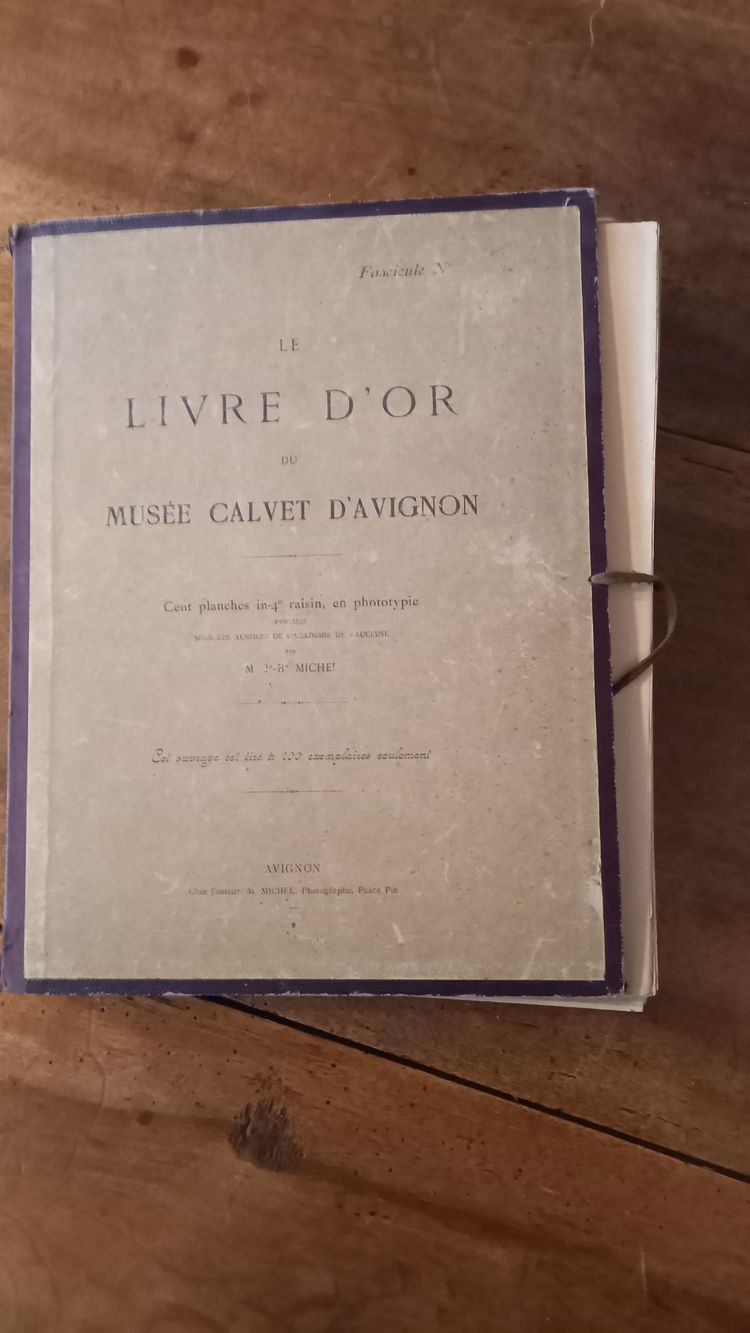 Gästebuch des Calvet-Museums 1895 /Avignon