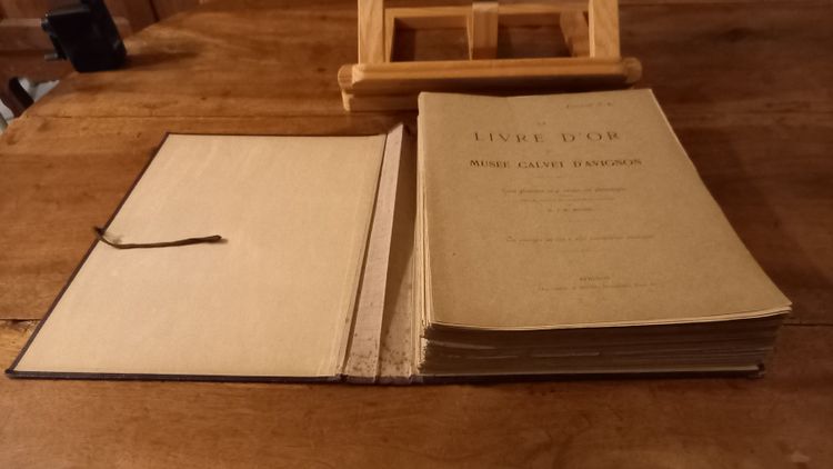 Gästebuch des Calvet-Museums 1895 /Avignon