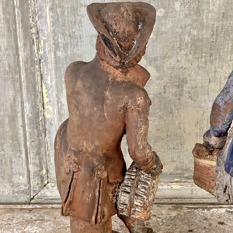 Due figure in terracotta, inizio XIX secolo