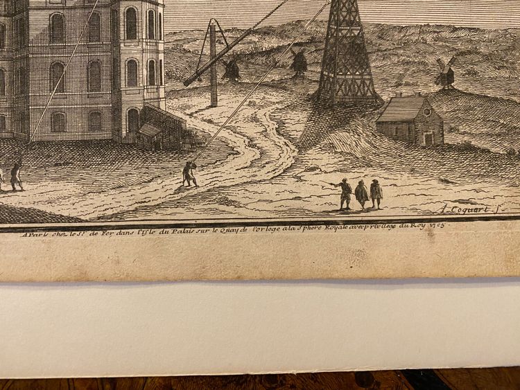 Vue septentrionale de l'observatoire de Paris, Antoine Coquart, gravure