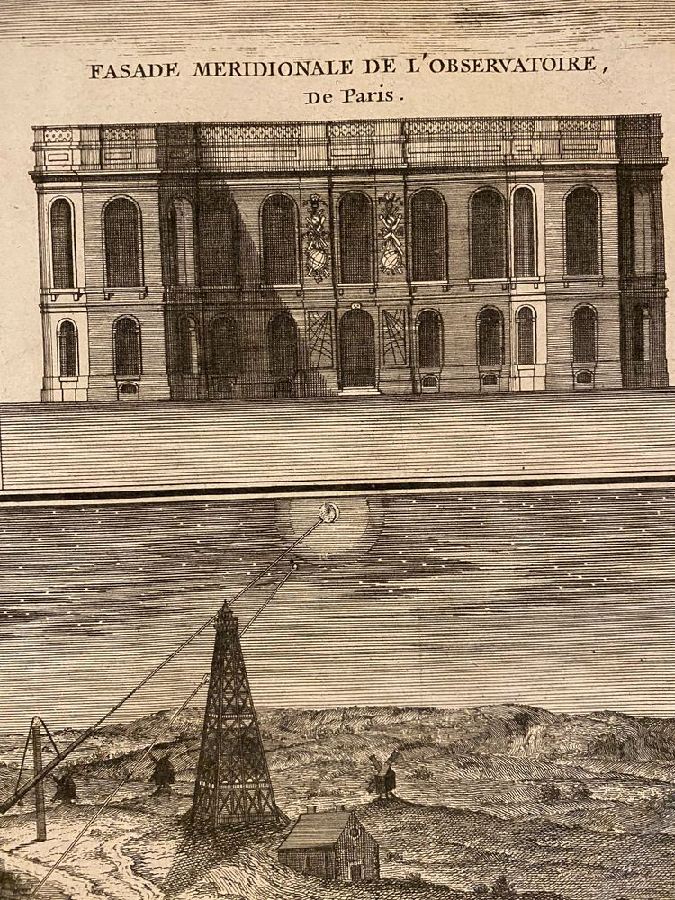 Vue septentrionale de l'observatoire de Paris, Antoine Coquart, gravure