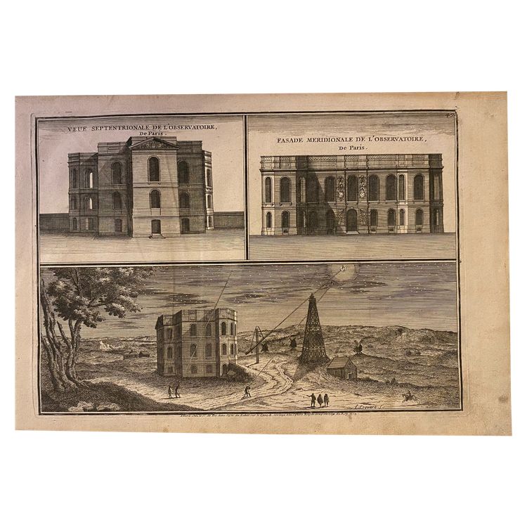 Vue septentrionale de l'observatoire de Paris, Antoine Coquart, gravure