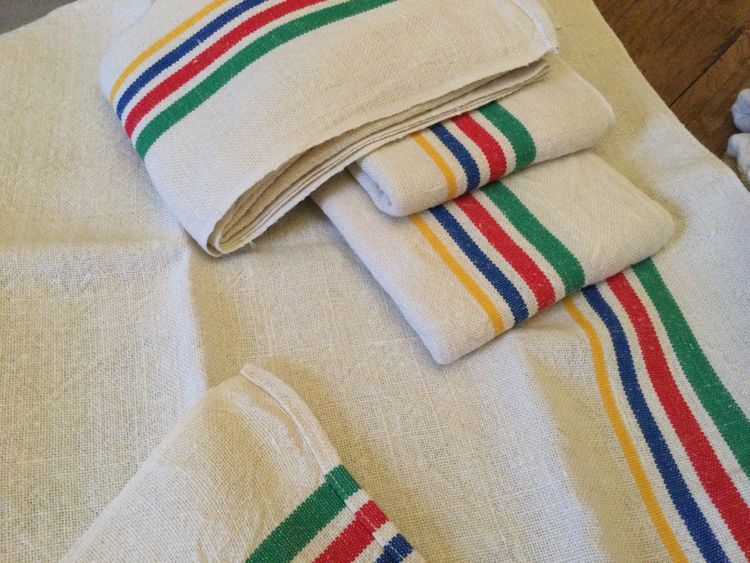 10 strofinacci di lino