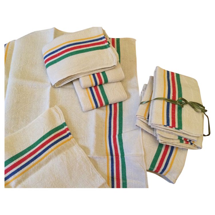10 strofinacci di lino