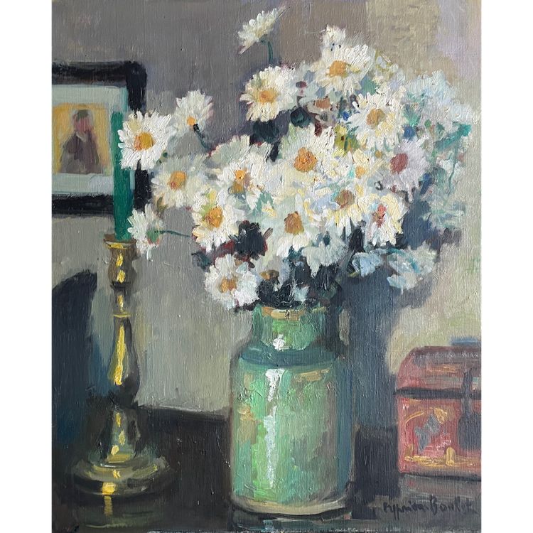 Bouquet di margherite - natura morta impressionista