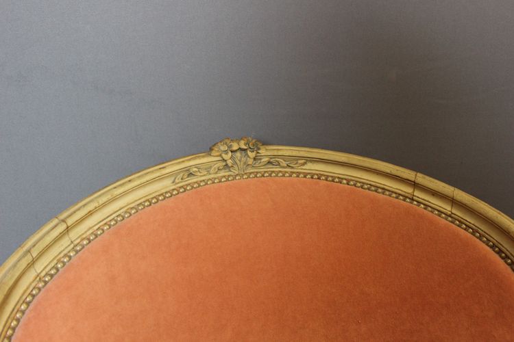 Paire De Bergères De Style Louis XV En Hêtre Peint Vers 1900
