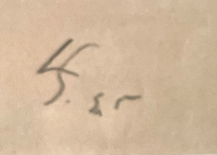 Dessin original,  nu féminin étendu. signé Leopold Survage