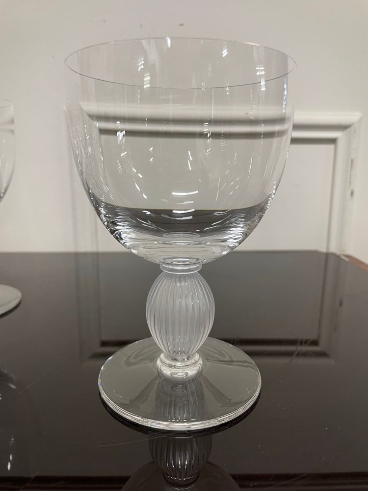 Lalique - Modèle Langeais - 6 Verres à Eau En Cristal Lalique France H: 14,5 cm 