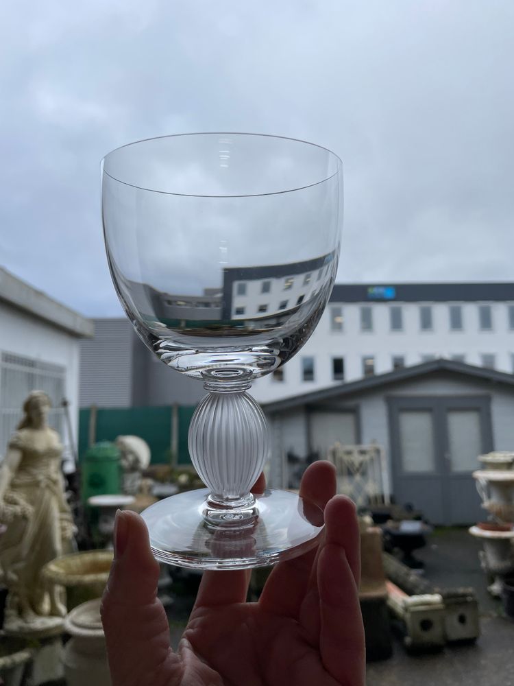 Lalique - Modèle Langeais - 6 Verres à Eau En Cristal Lalique France H: 14,5 cm 