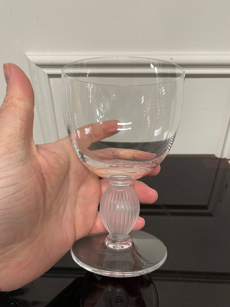 Lalique - Modèle Langeais - 6 Verres à Eau En Cristal Lalique France H: 14,5 cm 