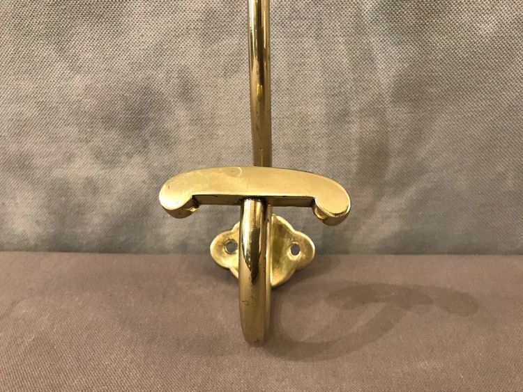 Patère, porte manteaux en laiton d'époque 19 ème 