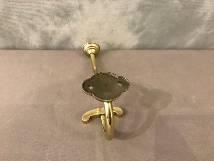 Patère, porte manteaux en laiton d'époque 19 ème 
