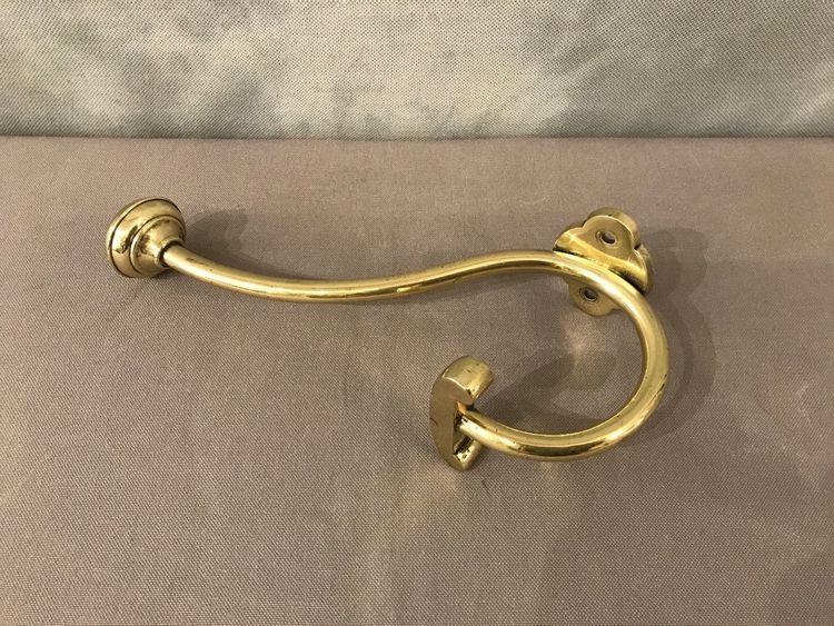 Patère, porte manteaux en laiton d'époque 19 ème 
