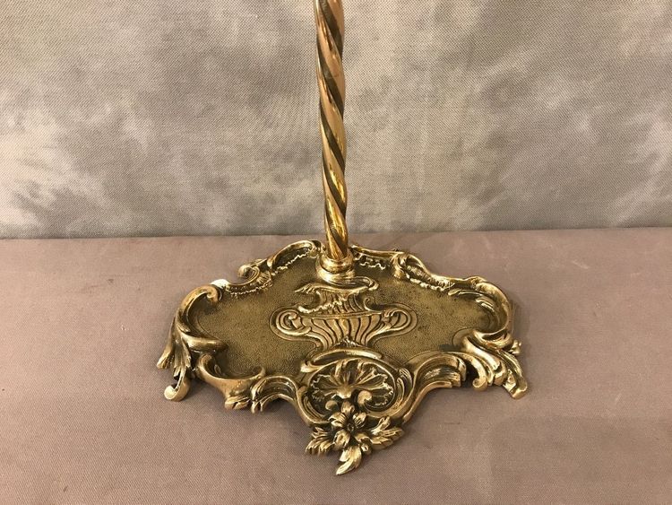 Antique 19th century brass and bronze mantelpiece server