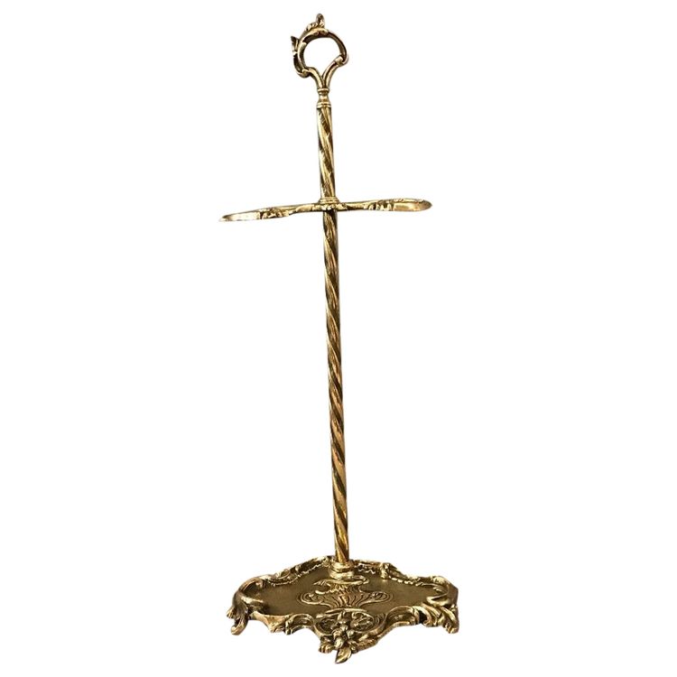 Antique 19th century brass and bronze mantelpiece server