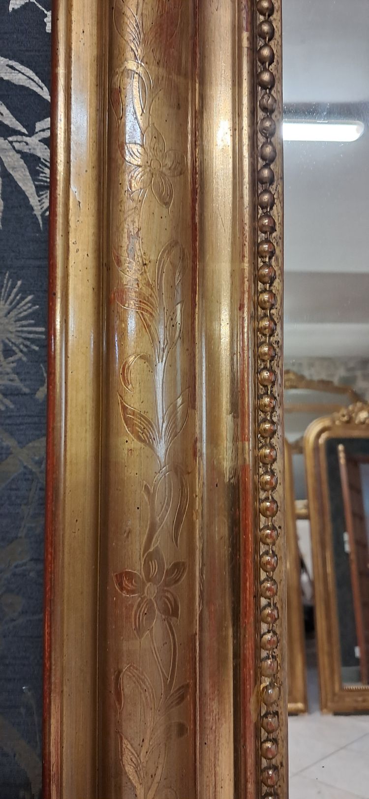 Miroir  Louis Philippe Fronton 155 x 86.5