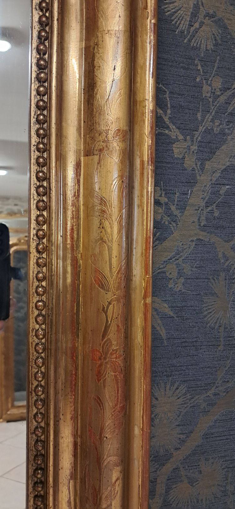 Miroir  Louis Philippe Fronton 155 x 86.5