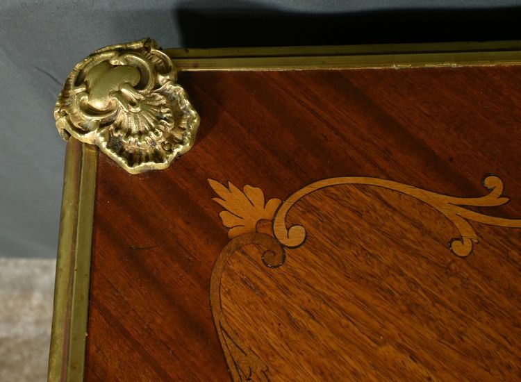 Mahogany Games Table, Transitional Louis XV/Louis XVI style - Late 19th century