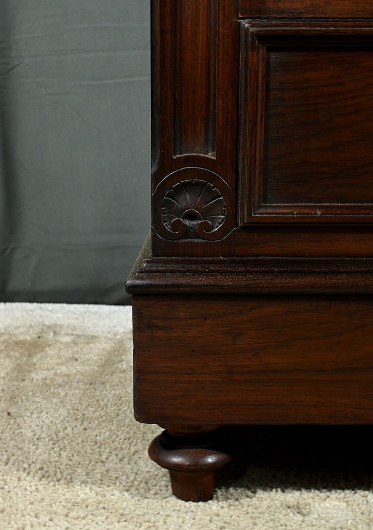 Cassettone impiallacciato in palissandro, Art Nouveau - 1920