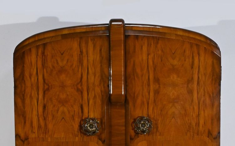 Piccolo armadio in noce, Art Déco, Walrose House, Inghilterra - 1940