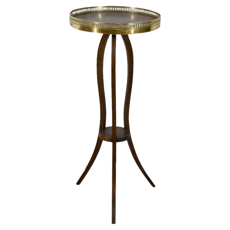 Small mahogany pedestal table, Louis XVI style - 1900