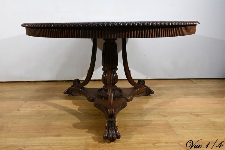 Table Guéridon en Palissandre, époque Napoléon III – Milieu XIXe