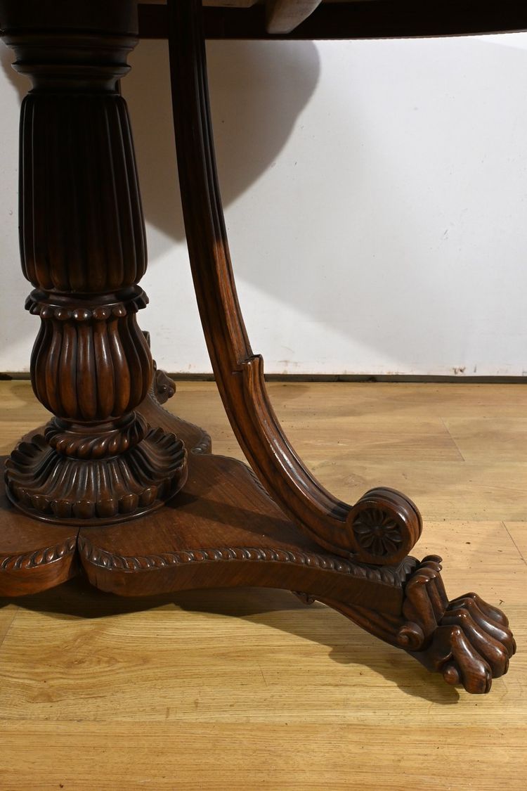 Table Guéridon en Palissandre, époque Napoléon III – Milieu XIXe