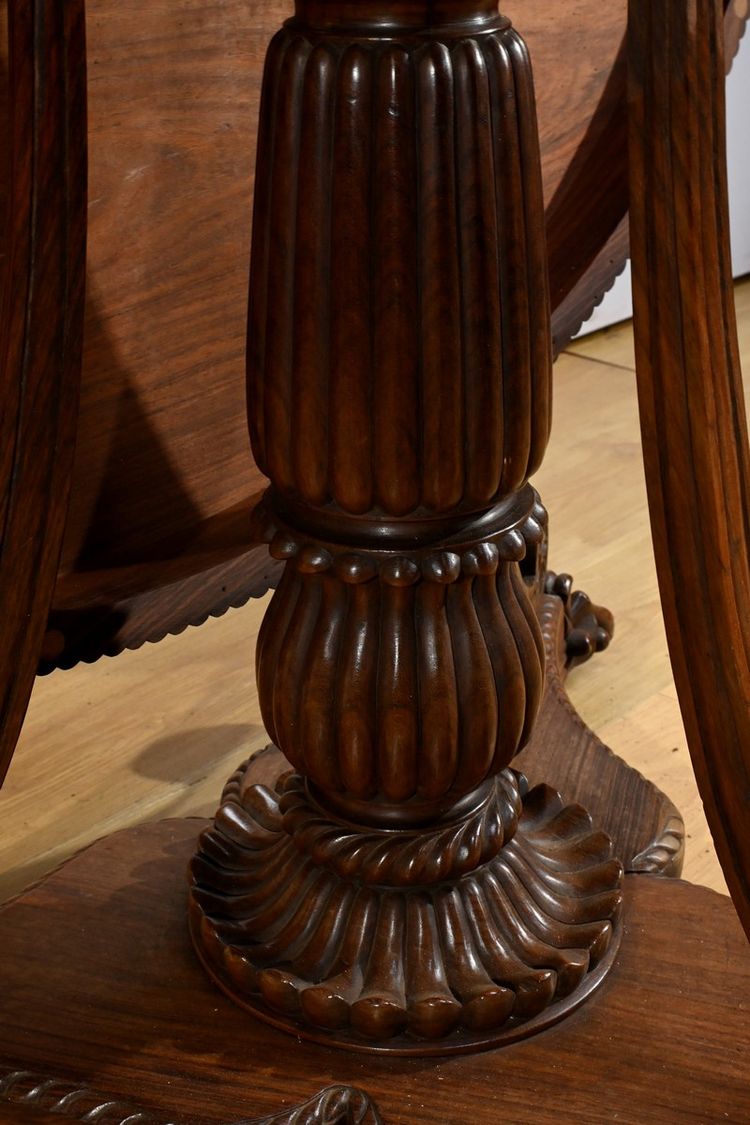Table Guéridon en Palissandre, époque Napoléon III – Milieu XIXe
