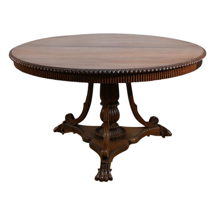 Table Guéridon en Palissandre, époque Napoléon III – Milieu XIXe