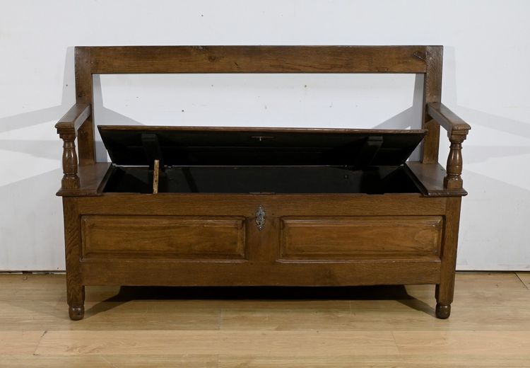 Banc Coffre de Palier en Chêne massif – 1920