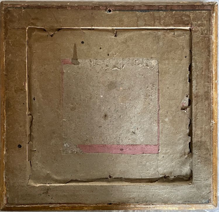 Petite Aquarelle Le tailleur de pierres, 1886 feuille d'or.