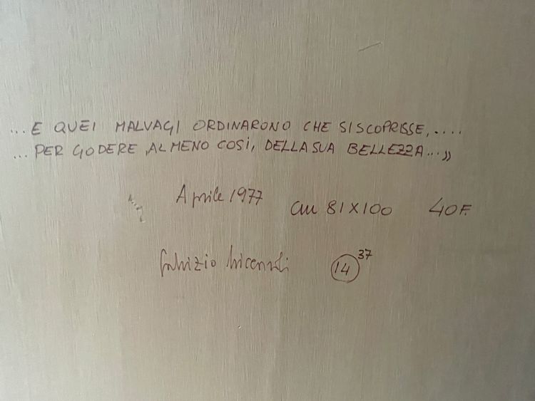 Wunderschönes und großes Gemälde signiert von Fabrizio Riccardi (1941)