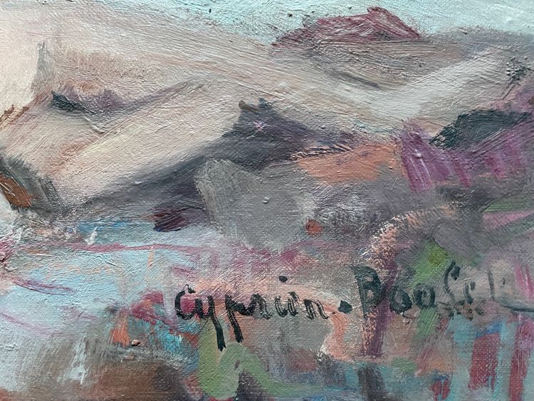 AKT LIEGEND LESEND. Öl auf Leinwand , Impressionist