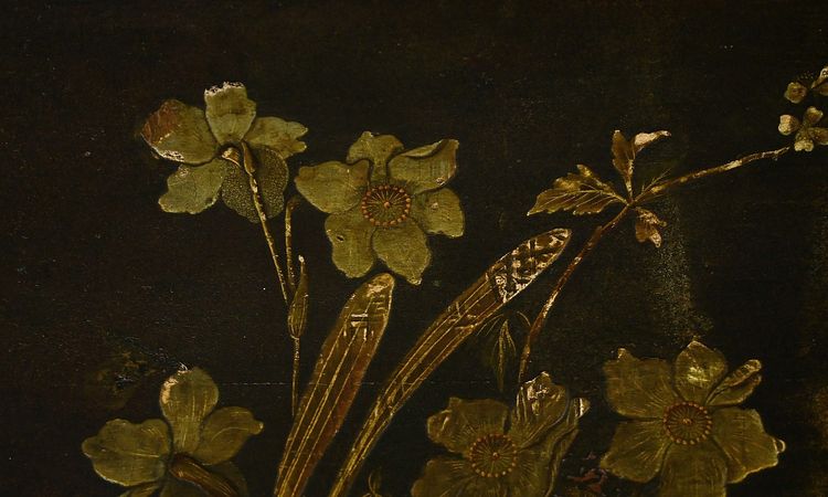 Table à Thé en Bois Laqué à Décors Asiatiques – Fin XIXe
