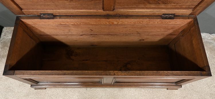 Panca con cassapanca in rovere - Inizio XX secolo