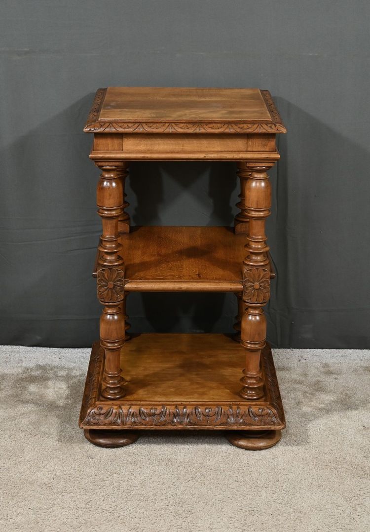 Petite Table de Salon en Noyer massif, style Louis-Philippe – Fin XIXe