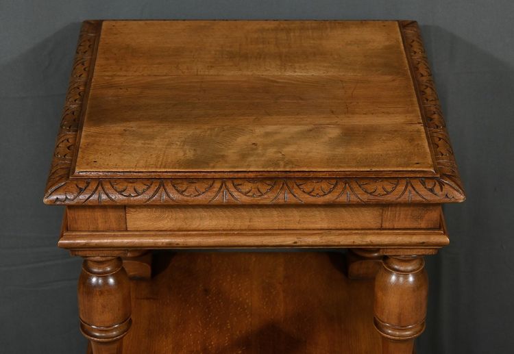 Petite Table de Salon en Noyer massif, style Louis-Philippe – Fin XIXe