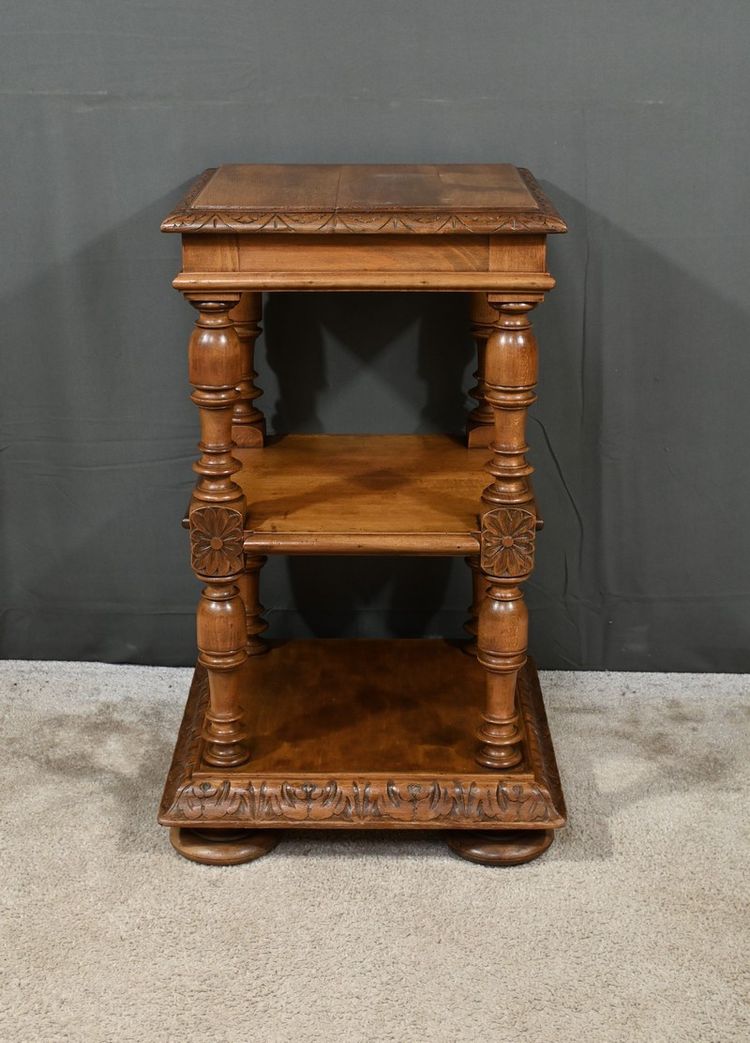 Petite Table de Salon en Noyer massif, style Louis-Philippe – Fin XIXe