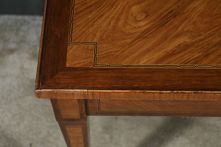 Petite Table Bureau en Marqueterie, style Louis XVI – 2ème partie XIXe